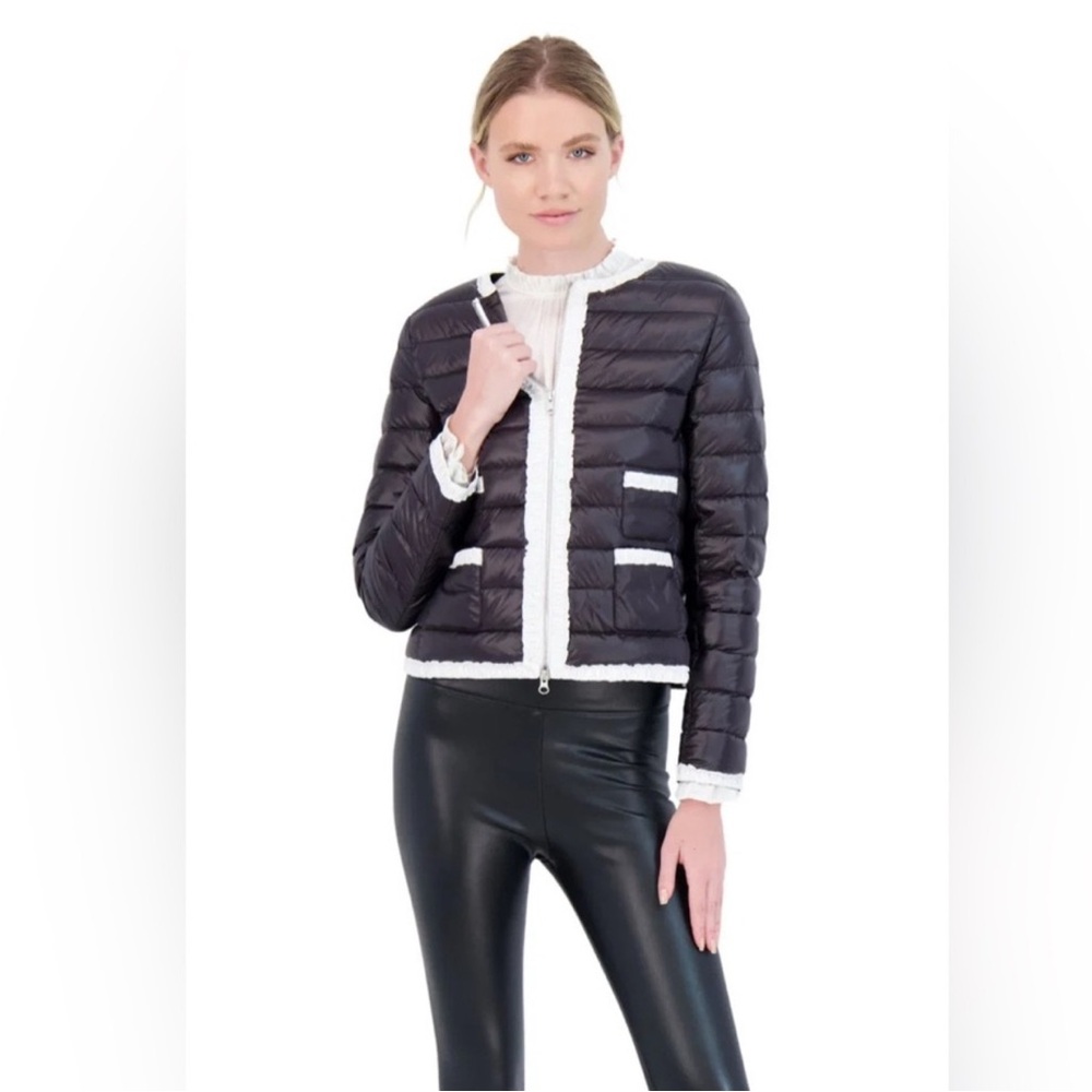 Moncler Black and White Puffer Jacket